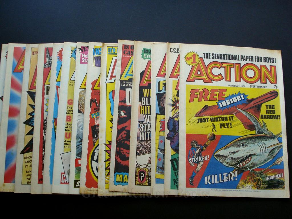 ACTION! COMPLETE RUN FROM ISSUE 3 28/2/1976 TO 12/11/77 Image for ACTION! COMPLETE RUN FROM ISSUE 3 28/2/1976 TO 12/11/77