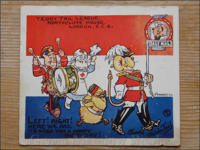 Image for TEDDY TAIL LEAGUE - LEFT! RIGHT! HERE WE ARE TO WISH YOU A HAPPY BIRTHDAY! YOURS TEDDY TAIL
