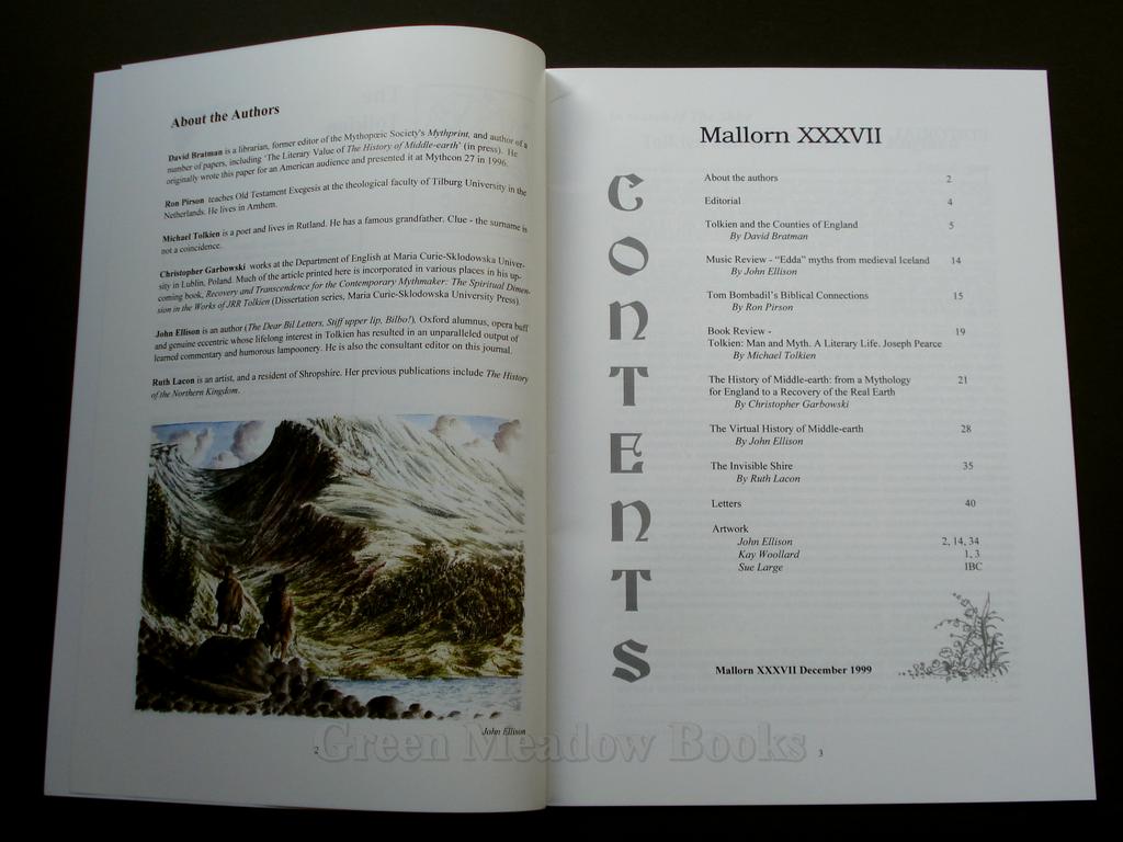 Image for MALLORN 37 DECEMBER 1999 THE JOURNAL OF THE TOLKIEN SOCIETY